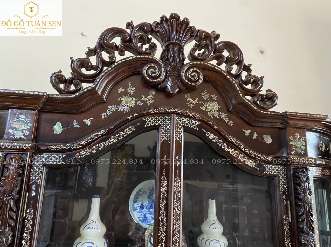 tú bày đồ khảm ốc đẹp